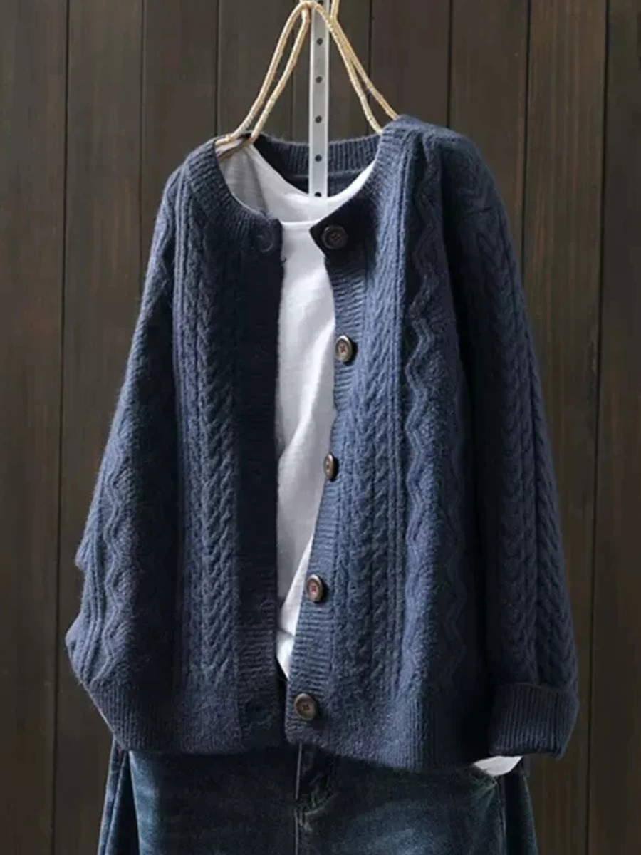 THE LORENZA | CABLE-KNIT CARDIGAN