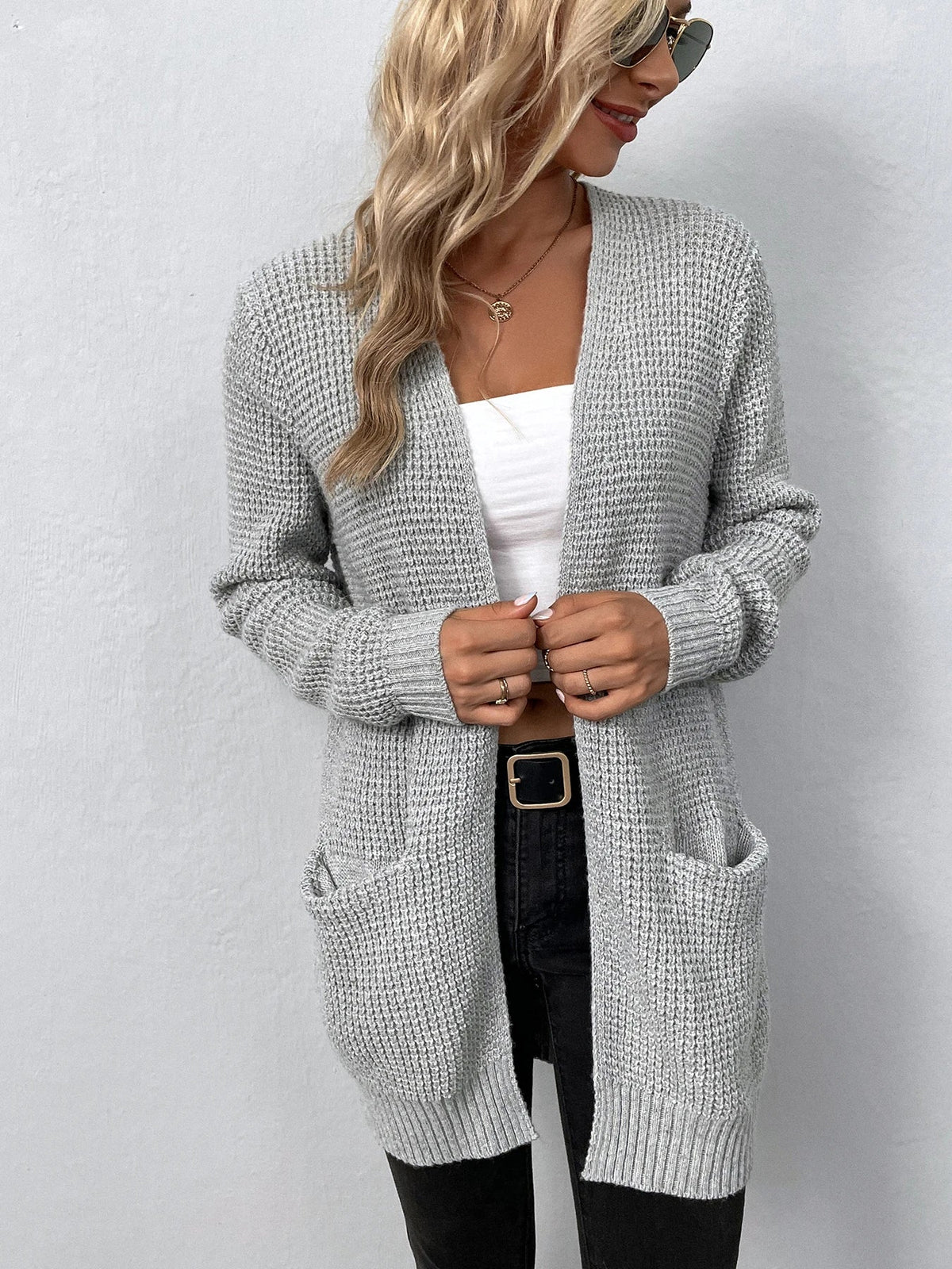 Nancy - Comfortable Knitted Cardigan with Practical Pockets