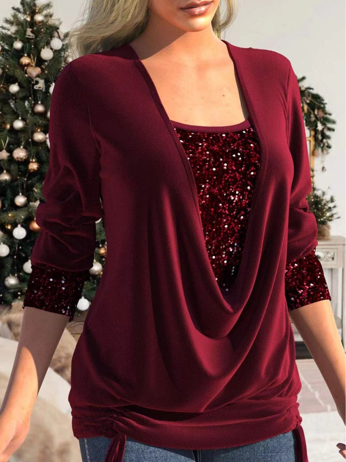 Flaire™ | Glitter Sequin Top