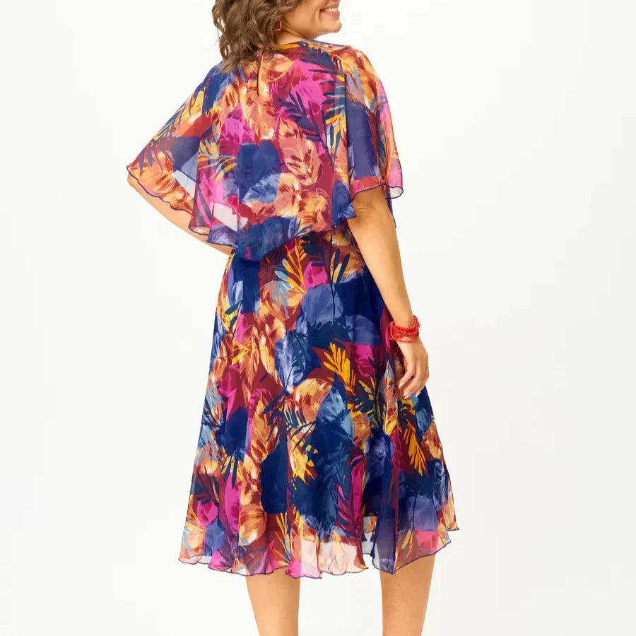 Barbara™ | Comfortable Plus Size Chiffon Dress