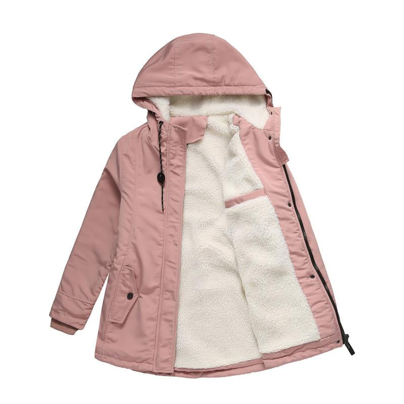 AMINA™ - Insulated Winter Jacket with Hood and Quilted Lining for Ultimate Warmth