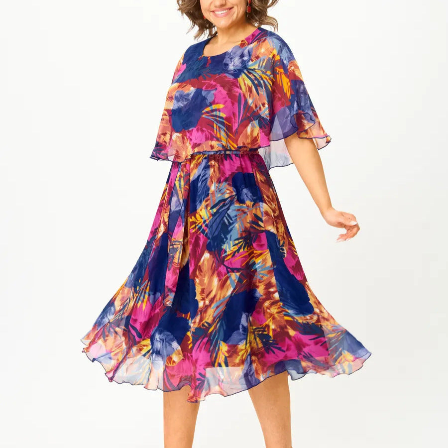 Barbara™ | Comfortable Plus Size Chiffon Dress