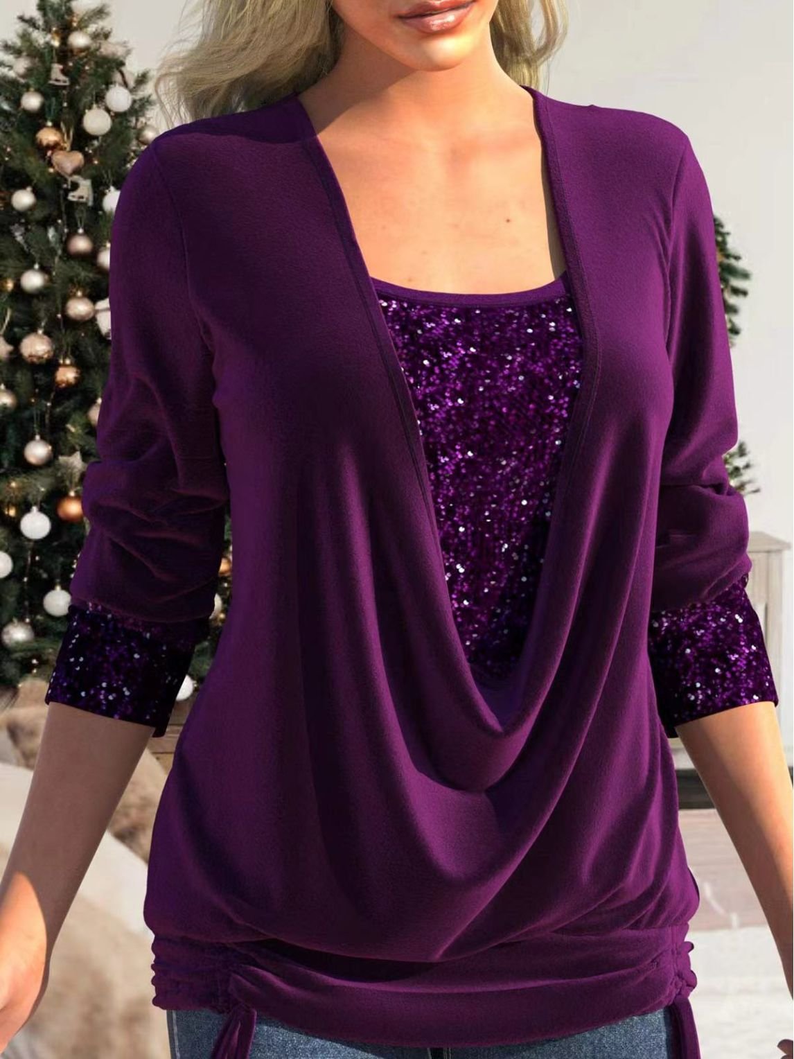 Flaire™ | Glitter Sequin Top