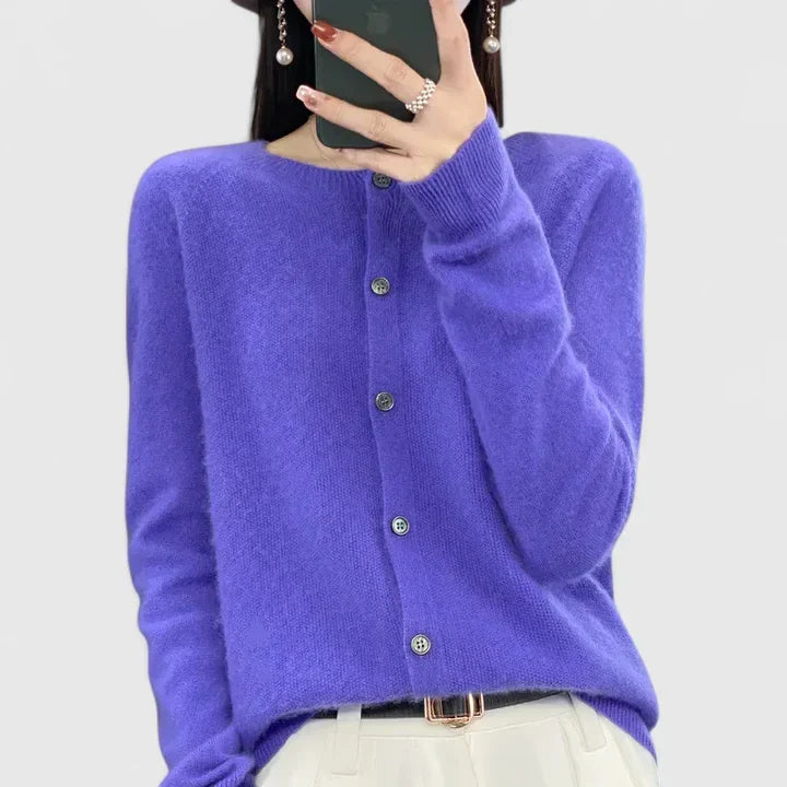 EMILIA – CLASSIC BUTTON CARDIGAN