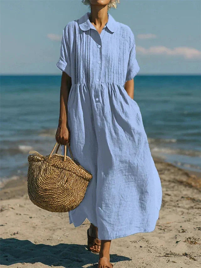 Alice™ | Cotton Button Shirt Dress