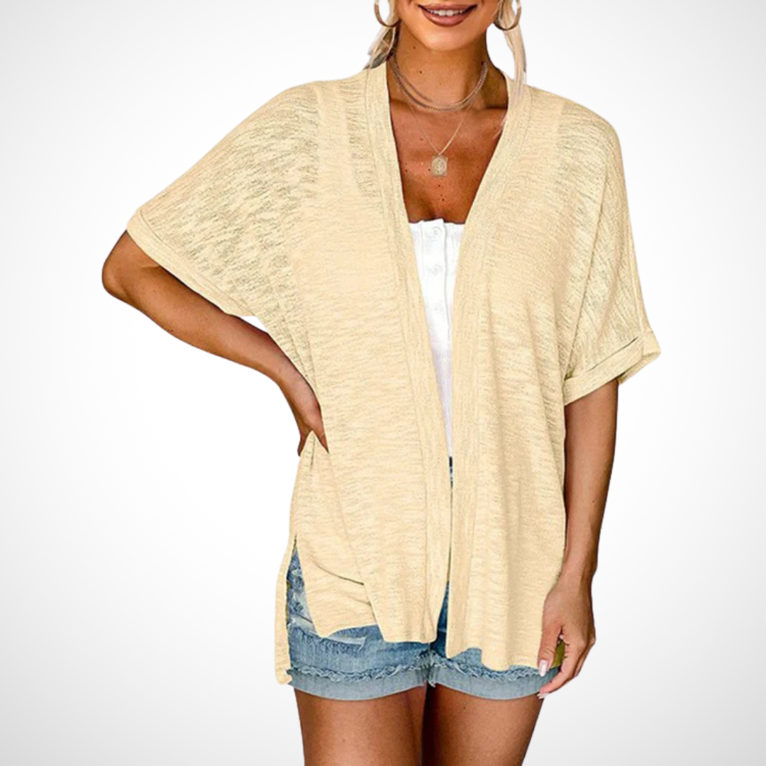 Appolline™ - Stylish Flowing Short-Sleeve Cardigan