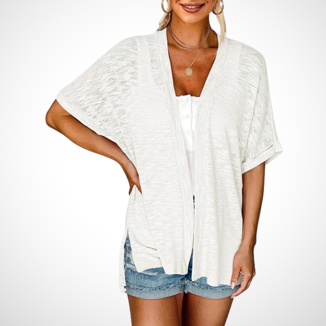 Appolline™ - Stylish Flowing Short-Sleeve Cardigan