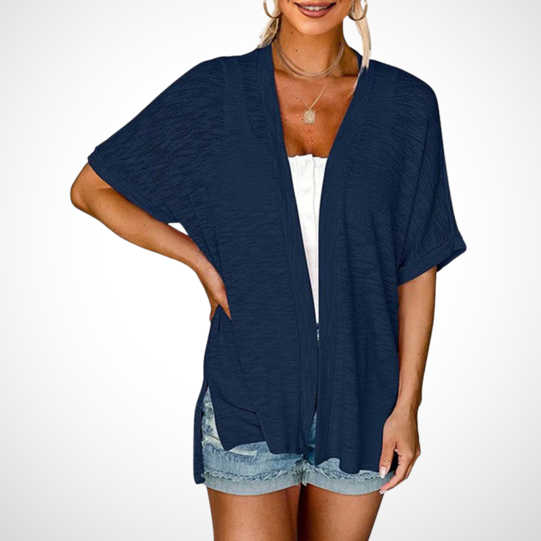 Appolline™ - Stylish Flowing Short-Sleeve Cardigan