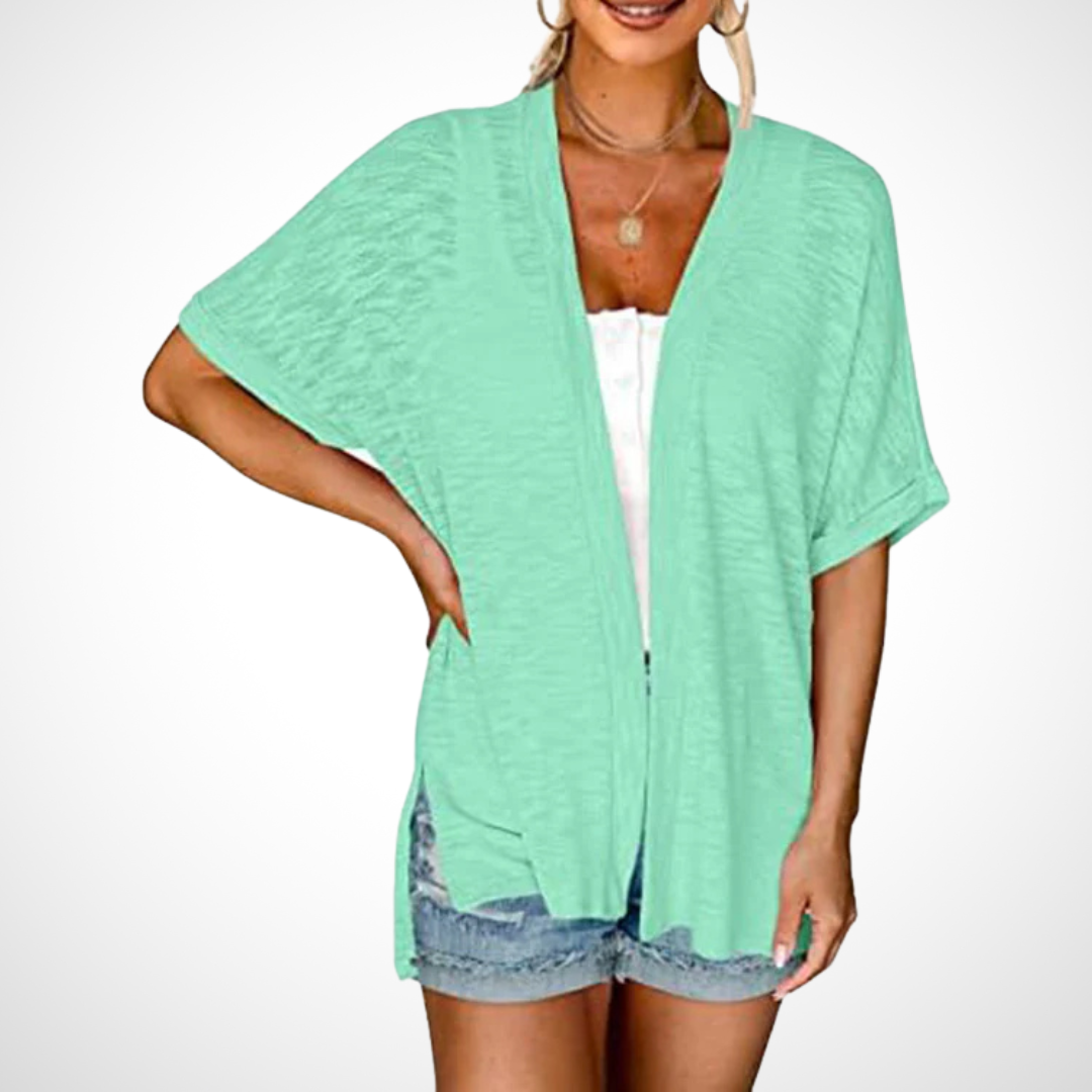 Appolline™ - Stylish Flowing Short-Sleeve Cardigan