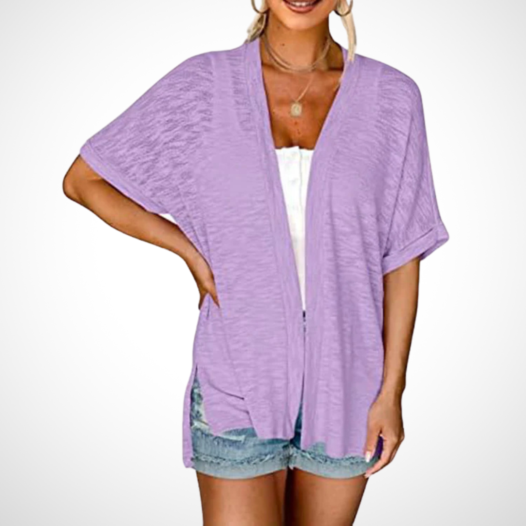 Appolline™ - Stylish Flowing Short-Sleeve Cardigan