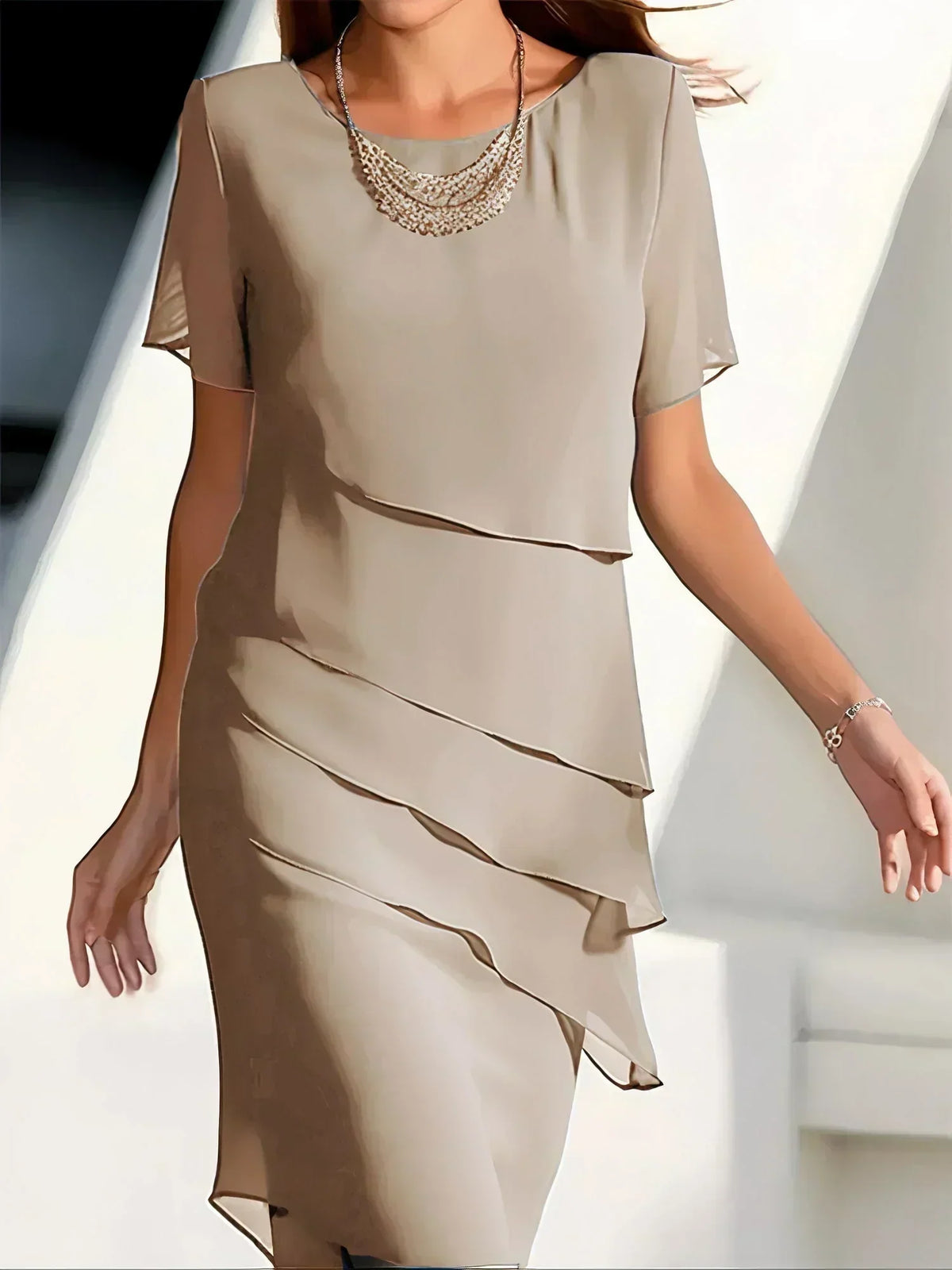 Kendra™ | Short Sleeve Elegant Dress