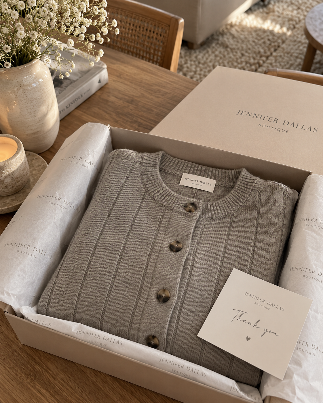 Soft Rib Relaxed Cardigan