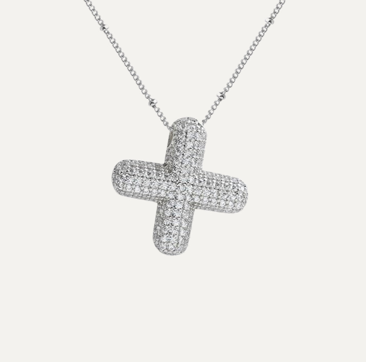 Savannah | Diamond Bubble Letter Necklace