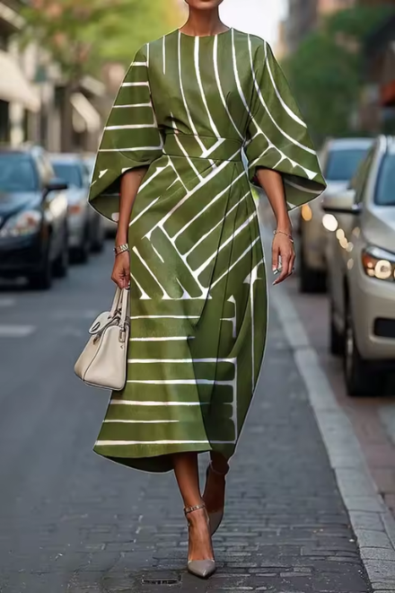 Celestiva - Elegant Midi Dress