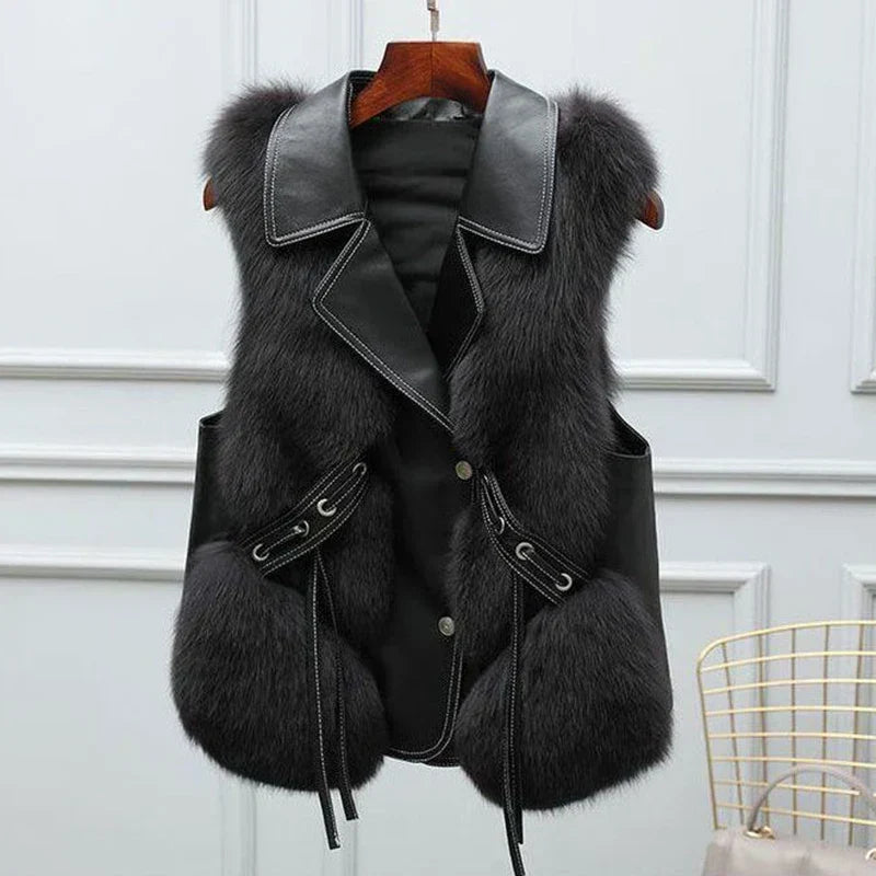 RHIAN – LUXE FAUX FUR VEST