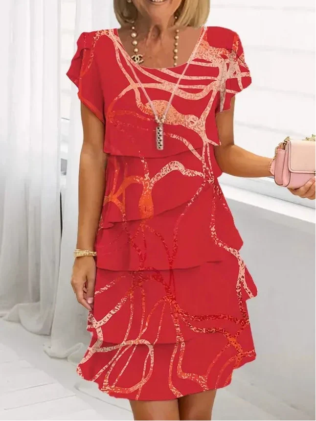 Danielle | Elegant Comfort Ruffled Dress