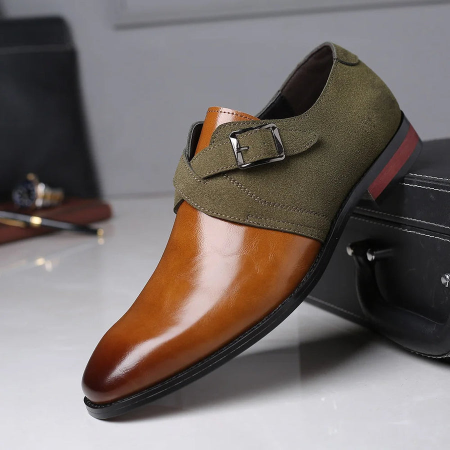Evelyn - Buckle Suede Loafer