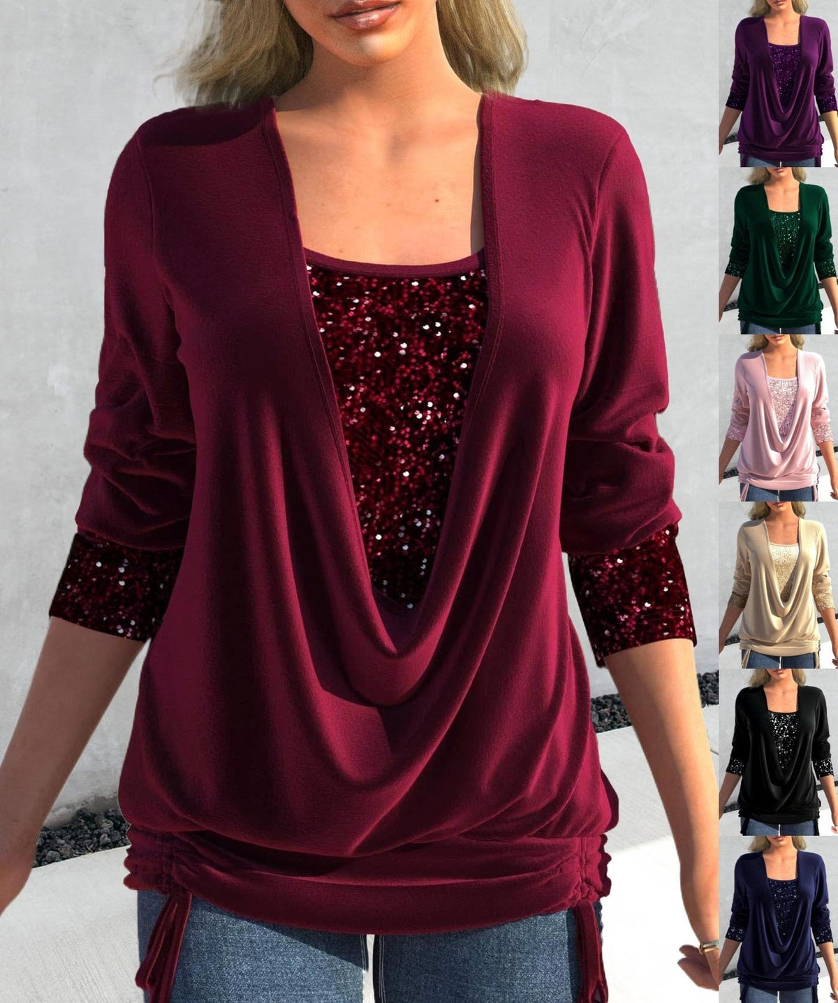 Flaire™ | Glitter Sequin Top