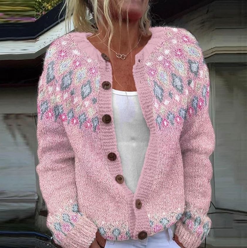 Hasel | Pink Comfort Cardigan