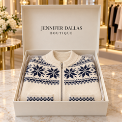 Cair Knit Cardigan in a Jennifer Dallas Boutique gift box