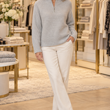 Vilja Half-Zip Sweater in Degree — Jennifer Dallas Boutique