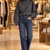 Elizandraa Elegant Sweater in Gray at Jennifer Dallas Boutique