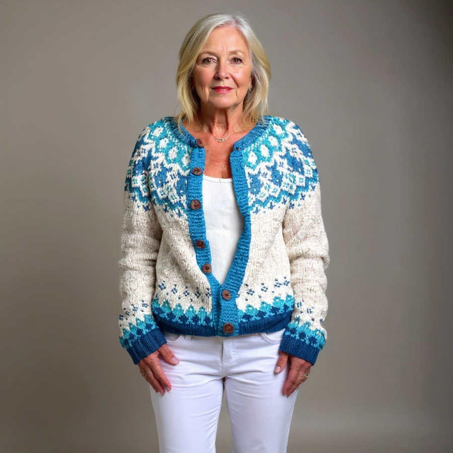Eva | Vintage Handcrafted Icelandic Cardigan