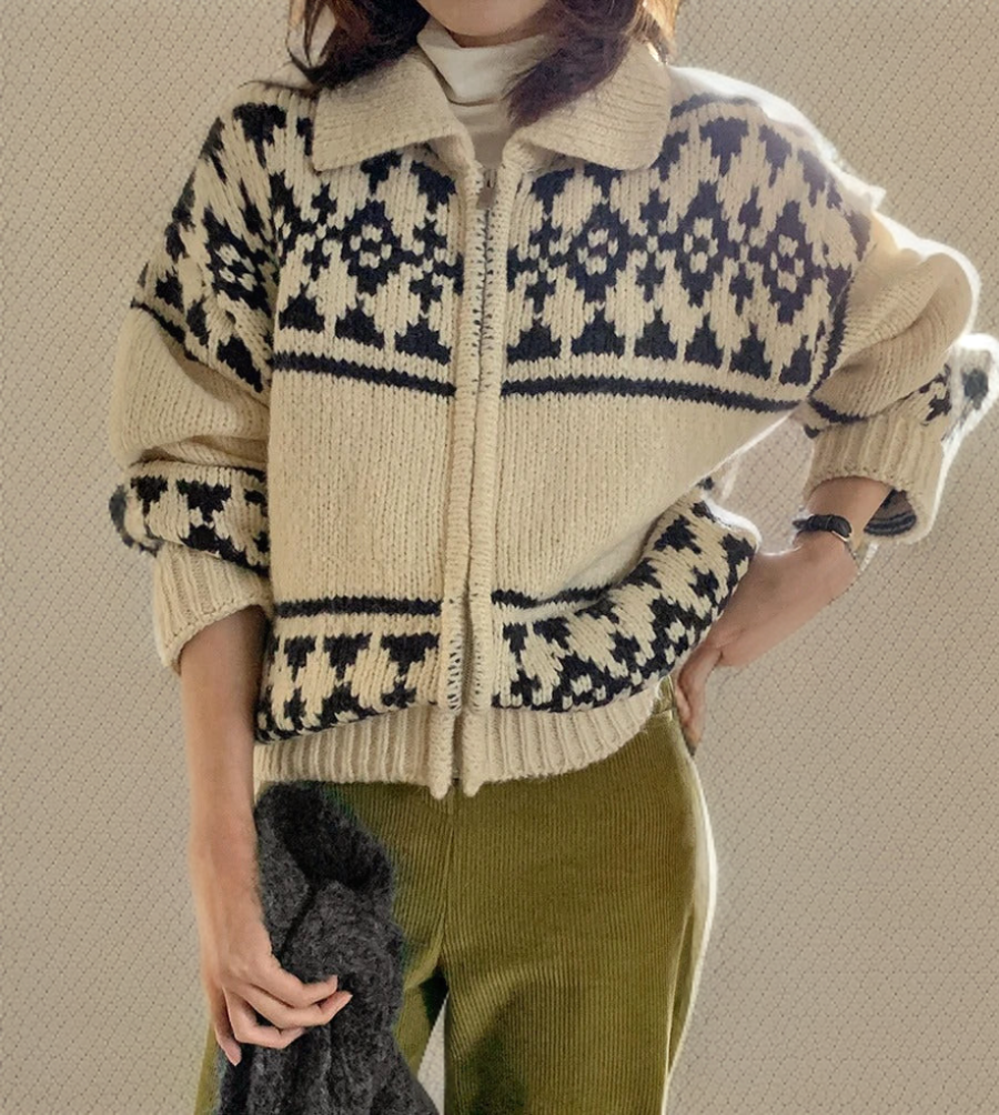 Cair | Wool Sweater with Button Placket
