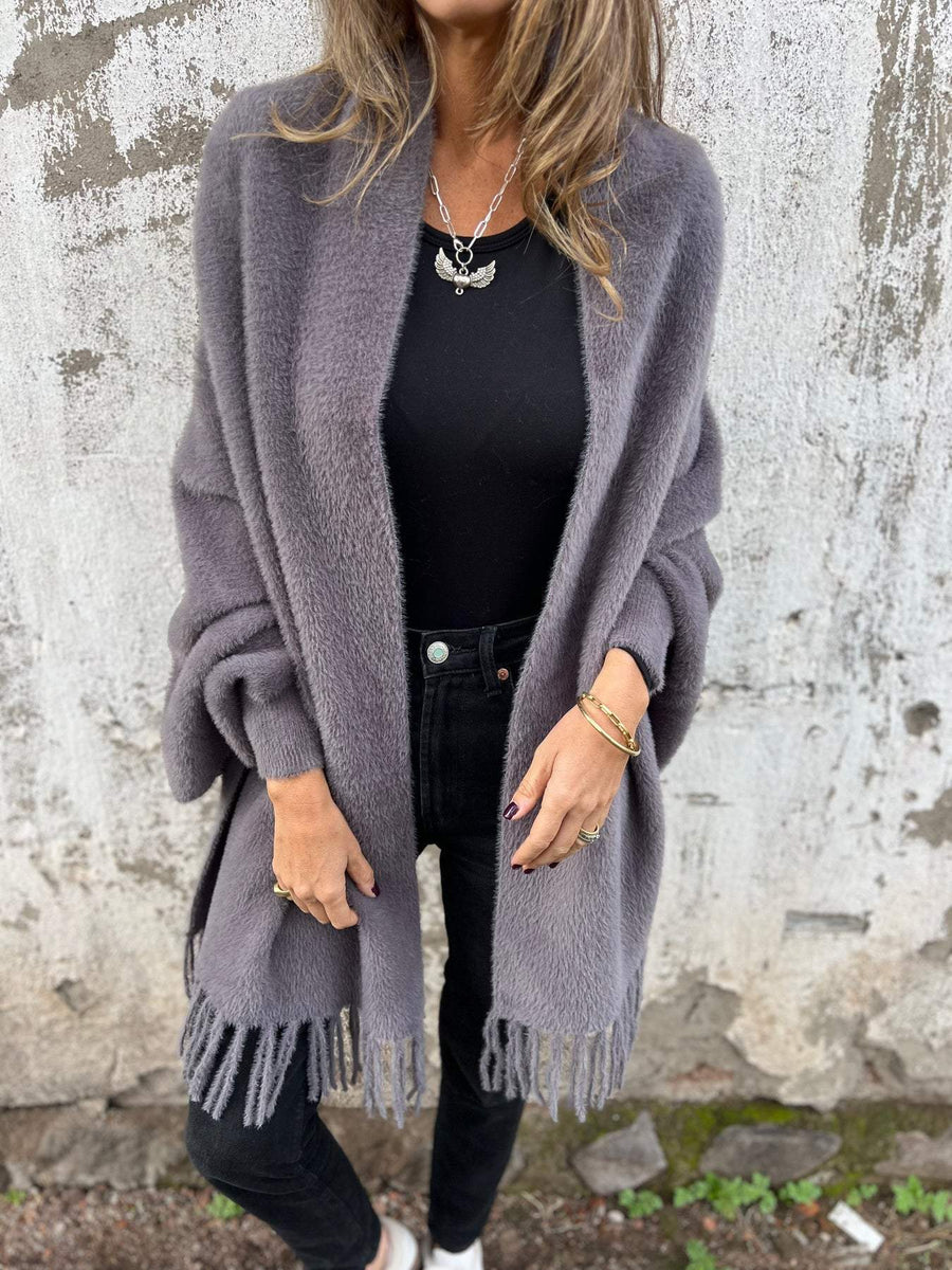 Hannah - Elegant Long-Sleeved Wrap Sweater