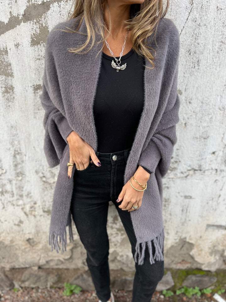 Hannah - Elegant Long-Sleeved Wrap Sweater