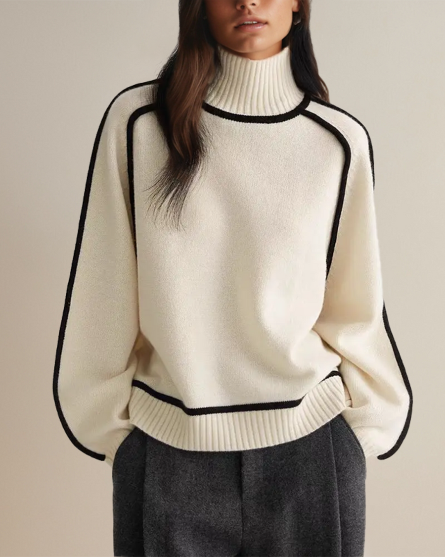 JULIA™ Turtleneck Pullover - White