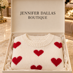 Lena Soft Sweater presented in a Jennifer Dallas Boutique gift box