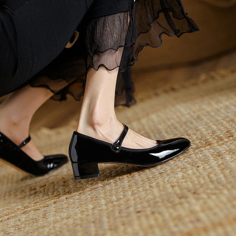 Livy Leather Mary Janes
