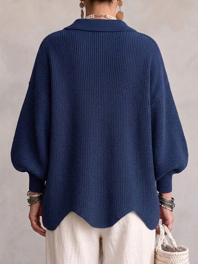 Women's long-sleeve button-up cardigan