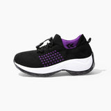 Ortho Stretch Cushion Shoes in Black Purple