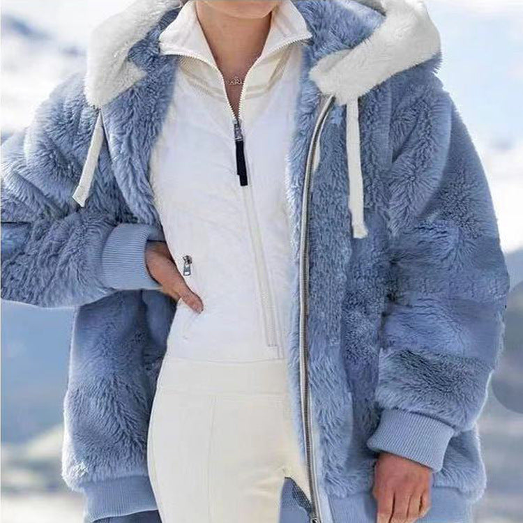 Alexa | Winter Jacket with Hood and Zipper